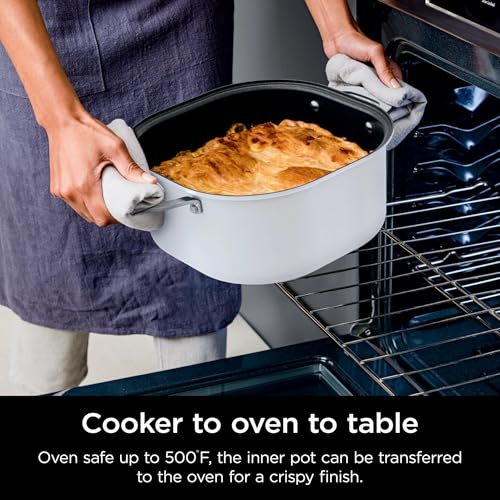 Ninja Foodi 6.5 qt Everyday PossibleCooker, 6-in-1 Functionality, Multi Cooker, Slow Cooker, Stainless Steel/White, MC1100 (Renewed) - My Kitchen Products