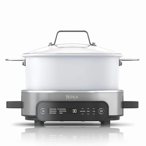 Ninja Foodi 6.5 qt Everyday PossibleCooker, 6-in-1 Functionality, Multi Cooker, Slow Cooker, Stainless Steel/White, MC1100 (Renewed) - My Kitchen Products