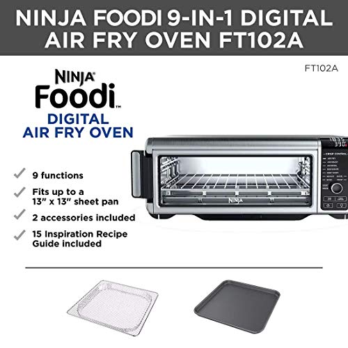 Ninja Foodi 9-in-1 Digital Oven Air Fry, Air Roast/ Broil, Bake, Bagel, Toast, Dehydrate, Keep Warm, and Reheat - Stainless Steel - My Kitchen Products