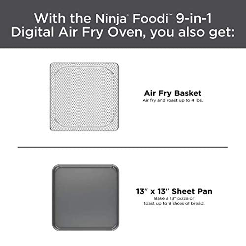Ninja Foodi 9-in-1 Digital Oven Air Fry, Air Roast/ Broil, Bake, Bagel, Toast, Dehydrate, Keep Warm, and Reheat - Stainless Steel - My Kitchen Products