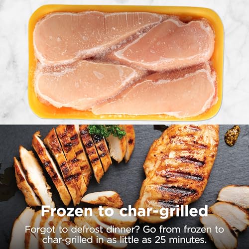 Ninja Foodi Indoor Grill & Air Fryer | 5-in-1 Grill, Air Fry, Roast, Bake, & Dehydrate | Cyclonic Grilling Technology | XL Capacity | Dishwasher Safe Parts | Black/Grey | AG301 - My Kitchen Products