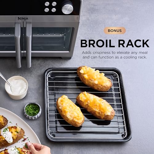Ninja | French Door Premier Air fry Oven | 10-in-1 functions | 20.3-qt capacity | 5-qt Air Fry Basket, Sheet Pan, Wire Rack, Broil Rack | PFAS-free Cooking Surface, Dishwasher-Safe Accessories | FO101 - My Kitchen Products