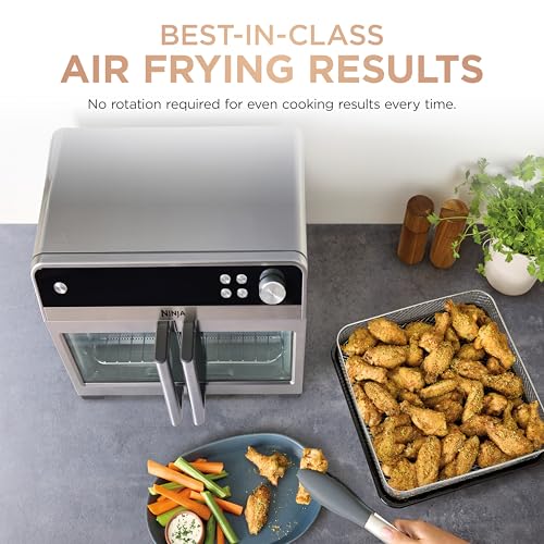 Ninja | French Door Premier Air fry Oven | 10-in-1 functions | 20.3-qt capacity | 5-qt Air Fry Basket, Sheet Pan, Wire Rack, Broil Rack | PFAS-free Cooking Surface, Dishwasher-Safe Accessories | FO101 - My Kitchen Products