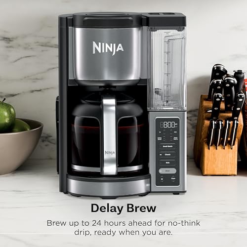 Ninja Fresh Brew™ Drip Coffee Maker, Programmable 14 Cup Glass Carafe, Classic and Rich, 70 Ounces Removable Water Reservoir, Small Batch, Delay, Adjustable Warming Plate, Stainless Steel, CE451 - My Kitchen Products