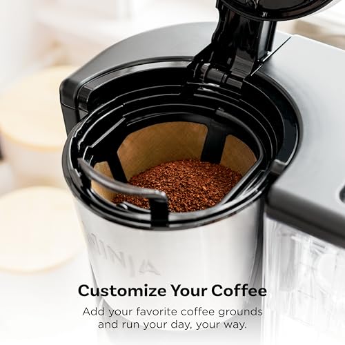 Ninja Fresh Brew™ Drip Coffee Maker, Programmable 14 Cup Glass Carafe, Classic and Rich, 70 Ounces Removable Water Reservoir, Small Batch, Delay, Adjustable Warming Plate, Stainless Steel, CE451 - My Kitchen Products