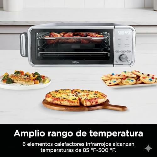 Ninja FT405CO 10-in-1 Digital Air Fry Oven with Extra Large Capacity, Flip Up and Away, Stainless Steel Body, and Temperature Control (Renewed) - My Kitchen Products