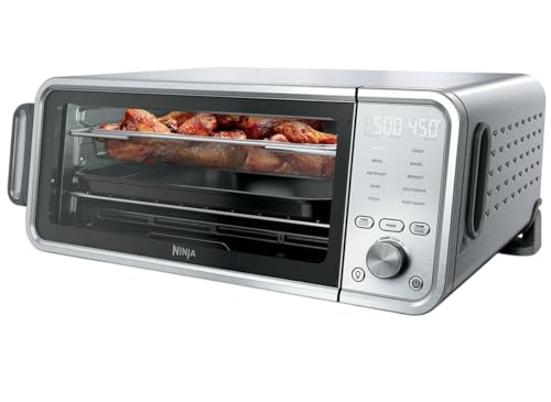 Ninja FT405CO 10-in-1 Digital Air Fry Oven with Extra Large Capacity, Flip Up and Away, Stainless Steel Body, and Temperature Control (Renewed) - My Kitchen Products
