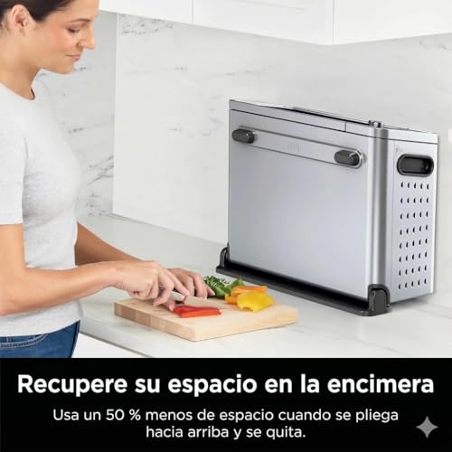 Ninja FT405CO 10-in-1 Digital Air Fry Oven with Extra Large Capacity, Flip Up and Away, Stainless Steel Body, and Temperature Control (Renewed) - My Kitchen Products