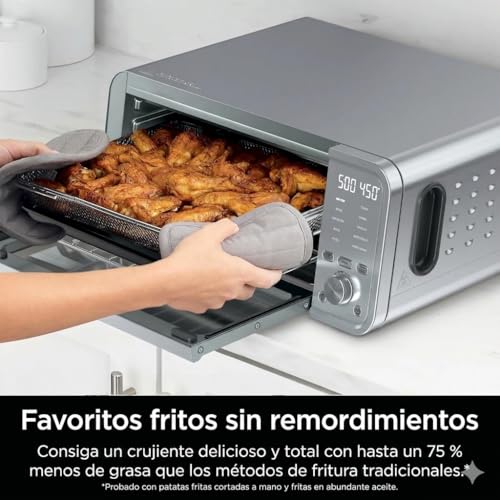 Ninja FT405CO 10-in-1 Digital Air Fry Oven with Extra Large Capacity, Flip Up and Away, Stainless Steel Body, and Temperature Control (Renewed) - My Kitchen Products