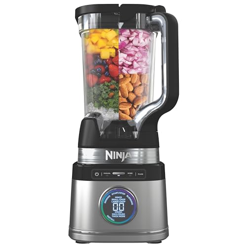 Ninja Full Size Blender I All-in-One, Best for Smoothies, Frozen Drinks, Shakes, Veggie Chopper & More, BlendSense