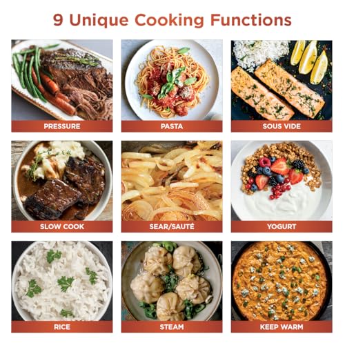 Ninja HyperHeat 9-in-1 Electric Pressure Cooker | 6.5 Qt Multi Cooker with Sear/Sauté, Slow Cooker, Rice Cooker, Sous Vide | 1200W | Fast Cooking, PFAS-Free Pot | Blue Macaron | PC201 - My Kitchen Products