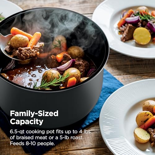 Ninja HyperHeat 9-in-1 Electric Pressure Cooker | 6.5 Qt Multi Cooker with Sear/Sauté, Slow Cooker, Rice Cooker, Sous Vide | 1200W | Fast Cooking, PFAS-Free Pot | Dark Gray | PC201GY - My Kitchen Products