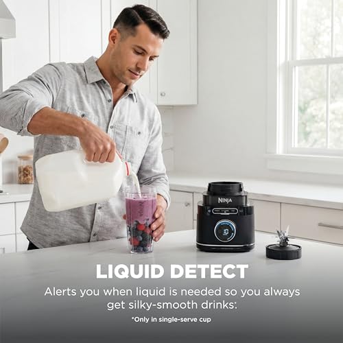Ninja Kitchen System | Food Processor & Blender with BlendSense Technology | 8-Cup Bowl & 24-oz. To-Go Cup | For Smoothies, Cookie Dough, Salsa & More | 1800-Peak-Watt | Black | TB401 - My Kitchen Products