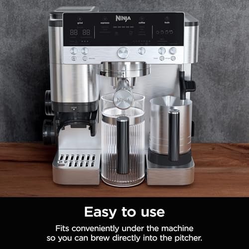 Ninja Luxe Café 28 oz. Shareable Pitcher, for Espresso and Coffee, Glass Carafe, Hot or Iced, Espresso Machine Accessories, XSKSHRBLEPTCHR - My Kitchen Products