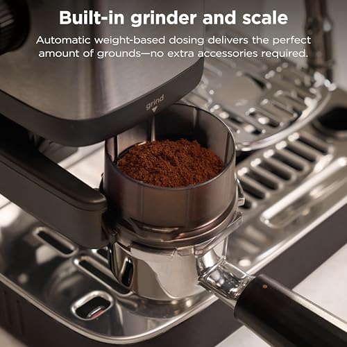 Ninja Luxe™ Café Mini | Espresso Machine & Drip Coffee | Built-in Burr Grinder, Precision Scale & Manual Steam Wand | Lattes, Cappuccinos & More | Stainless Steel | ES301 - My Kitchen Products