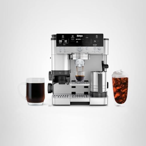 Ninja Luxe Café Premier 3-in-1 Espresso Machine, Drip Coffee, & Rapid Cold Brew | Built-in Coffee Grinder, Hands-Free Milk Frother, Assisted Tamper for Cappuccinos & Lattes | Stainless Steel | ES601 - My Kitchen Products