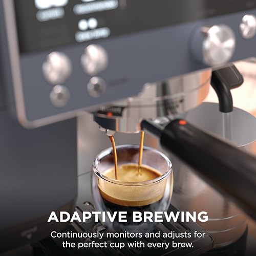 Ninja Luxe Café Premier 3-in-1 Espresso Machine, Drip Coffee, & Rapid Cold Brew | Built-in Coffee Grinder, Hands-Free Milk Frother, Assisted Tamper for Cappuccinos & Lattes | Cyberspace | ES601CY - My Kitchen Products
