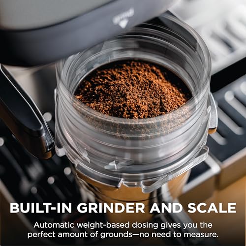 Ninja Luxe Café Premier 3-in-1 Espresso Machine, Drip Coffee, & Rapid Cold Brew | Built-in Coffee Grinder, Hands-Free Milk Frother, Assisted Tamper for Cappuccinos & Lattes | Gunmetal | ES601GM - My Kitchen Products