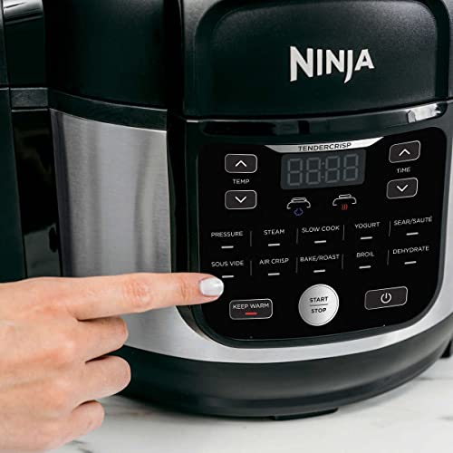 Ninja OS301/FD305CO Foodi 10-in-1 Pressure Cooker and Air Fryer with Nesting Broil Rack, 6.5-Quart Capacity, and a Stainless Finish (Renewed) - My Kitchen Products