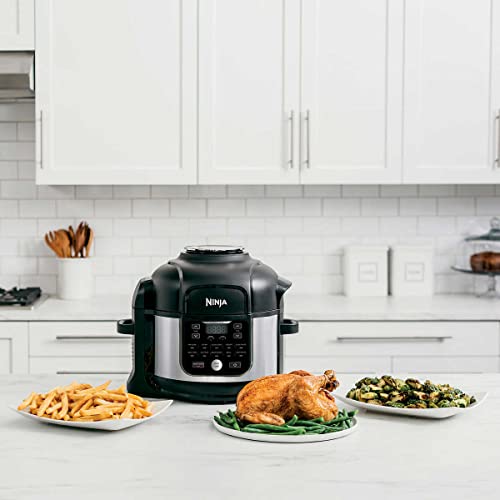 Ninja OS301/FD305CO Foodi 10-in-1 Pressure Cooker and Air Fryer with Nesting Broil Rack, 6.5-Quart Capacity, and a Stainless Finish (Renewed) - My Kitchen Products