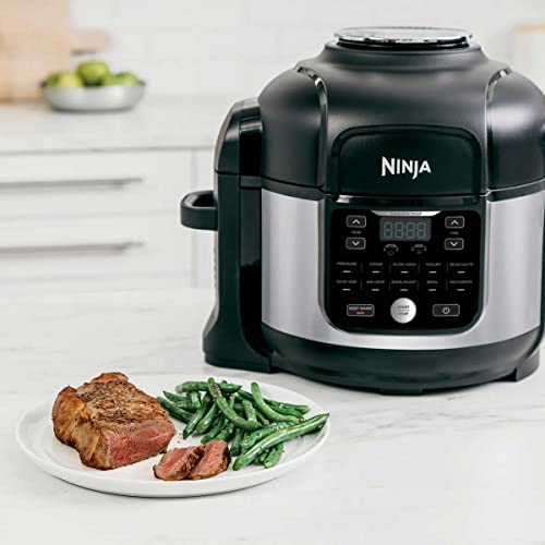 Ninja OS301/FD305CO Foodi 10-in-1 Pressure Cooker and Air Fryer with Nesting Broil Rack, 6.5-Quart Capacity, and a Stainless Finish (Renewed) - My Kitchen Products