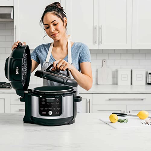 Ninja OS301/FD305CO Foodi 10-in-1 Pressure Cooker and Air Fryer with Nesting Broil Rack, 6.5-Quart Capacity, and a Stainless Finish (Renewed) - My Kitchen Products