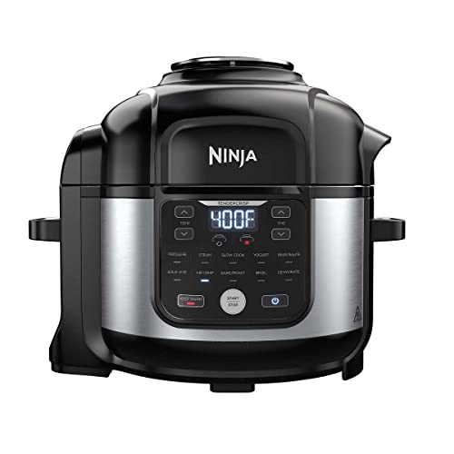 Ninja OS301/FD305CO Foodi 10-in-1 Pressure Cooker and Air Fryer with Nesting Broil Rack, 6.5-Quart Capacity, and a Stainless Finish (Renewed) - My Kitchen Products