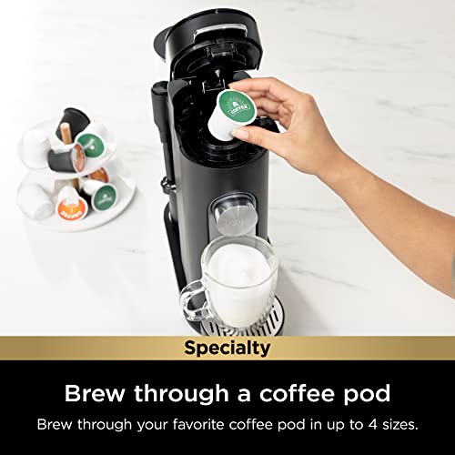Ninja PB051 Pods & Grounds Specialty Single-Serve Coffee Maker, Compatible with K-Cups, Built-In Milk Frother, 6-oz. Cup to 24-oz. Travel Mug Sizes, Black (Renewed) - My Kitchen Products