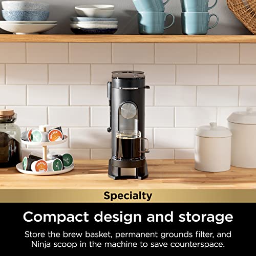Ninja PB051 Pods & Grounds Specialty Single-Serve Coffee Maker, Compatible with K-Cups, Built-In Milk Frother, 6-oz. Cup to 24-oz. Travel Mug Sizes, Black (Renewed) - My Kitchen Products