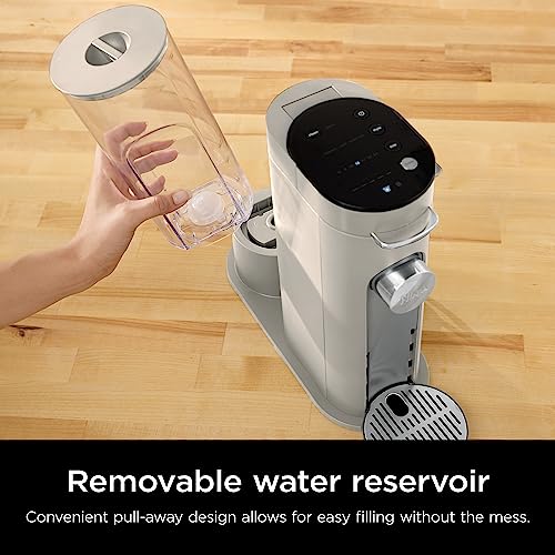 Ninja Pods & Grounds Single-Serve Coffee Maker, K-Cup Pod Compatible, Brews Grounds, Compact Design, 56-oz. Reservoir, 6-oz. Cup to 24-oz. Travel Mug Brew Sizes, Iced Coffee Maker, Stone, PB041ST - My Kitchen Products