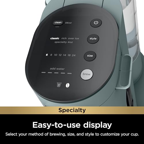 Ninja Pods & Grounds Specialty Single-Serve Coffee Maker, Compatible with K-Cups, Built-In Milk Frother, 6-oz. Cup to 24-oz. Travel Mug Sizes, Iced Coffee Maker, Sage Green, PB051SG (Renewed) - My Kitchen Products
