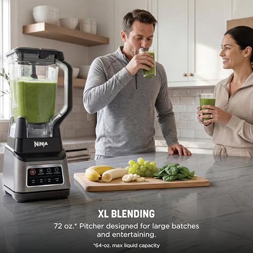Ninja Professional Plus Blender with Auto-iQ | Smoothie and Ice Cream Maker, Frozen Drink Mixer, Margarita Machine | 3 Auto-iQ Presets, 1400W, 72-oz. Total Crushing Pitcher | Dark Grey | BN701 - My Kitchen Products