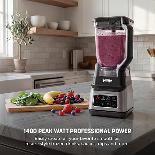 Ninja Professional Plus Blender with Auto-iQ | Smoothie and Ice Cream Maker, Frozen Drink Mixer, Margarita Machine | 3 Auto-iQ Presets, 1400W, 72-oz. Total Crushing Pitcher | Dark Grey | BN701 - My Kitchen Products