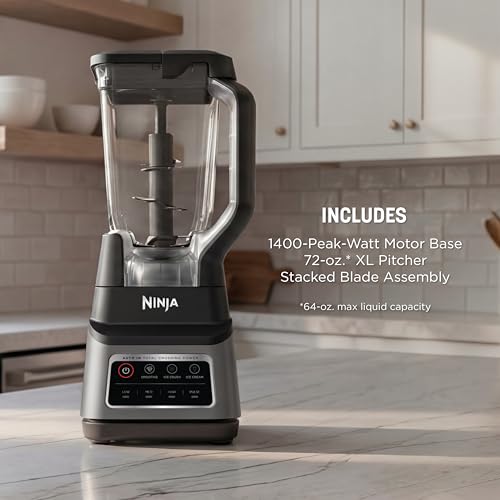 Ninja Professional Plus Blender with Auto-iQ | Smoothie and Ice Cream Maker, Frozen Drink Mixer, Margarita Machine | 3 Auto-iQ Presets, 1400W, 72-oz. Total Crushing Pitcher | Dark Grey | BN701 - My Kitchen Products