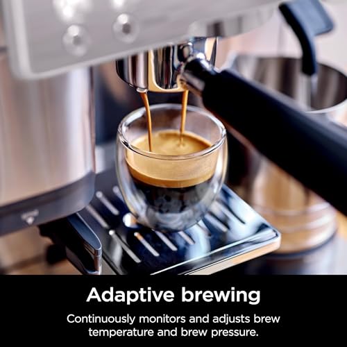 Ninja R-ES601 Luxe Café Premier Series Espresso Machine, Drip Coffee, Cold Brew, Grinder, Tamper, Frother, Silver (Renewed) - My Kitchen Products