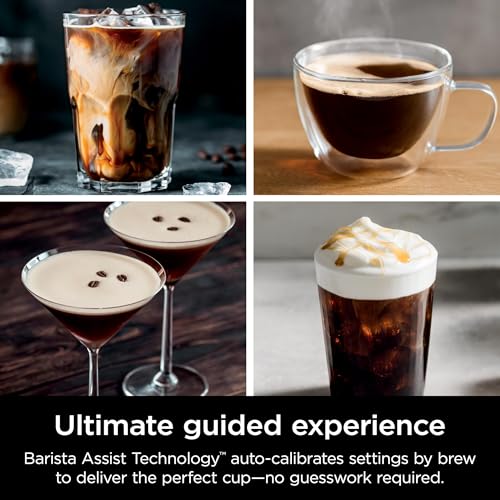 Ninja R-ES601 Luxe Café Premier Series Espresso Machine, Drip Coffee, Cold Brew, Grinder, Tamper, Frother, Silver (Renewed) - My Kitchen Products