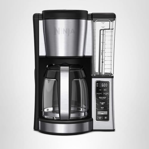 Ninja (Refurbished) 12-Cup Programmable Brewer CE251 Coffee Maker, 60 oz, Black/Stainless Steel (Renewed) - My Kitchen Products