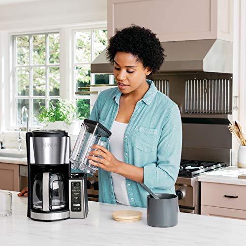 Ninja (Refurbished) 12-Cup Programmable Brewer CE251 Coffee Maker, 60 oz, Black/Stainless Steel (Renewed) - My Kitchen Products