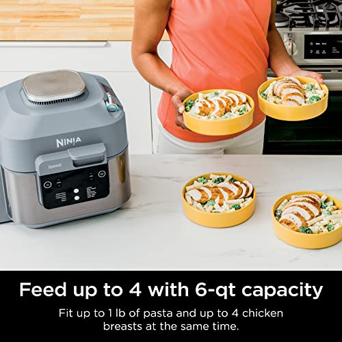 Ninja SF301 Speedi Rapid Cooker & Air Fryer, 6-Quart Capacity, 12-in-1 Functions to Steam, Bake, Roast, Sear, Sauté, Slow Cook, Sous Vide & More, 15-Minute Speedi Meals All In One Pot, Sea Salt Gray - My Kitchen Products