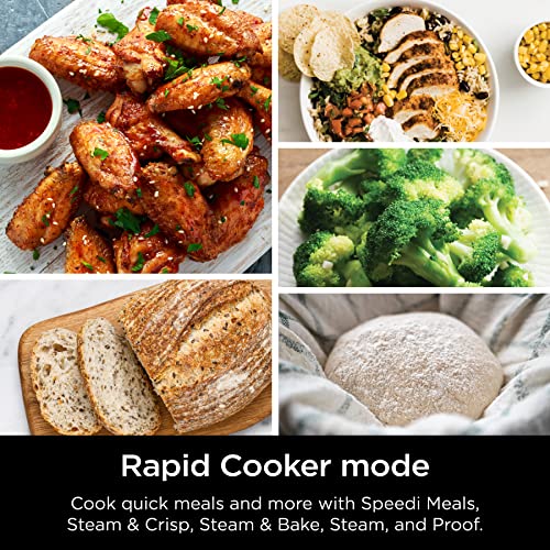 Ninja SF301 Speedi Rapid Cooker & Air Fryer, 6-Quart Capacity, 12-in-1 Functions to Steam, Bake, Roast, Sear, Sauté, Slow Cook, Sous Vide & More, 15-Minute Speedi Meals All In One Pot, Sea Salt Gray - My Kitchen Products