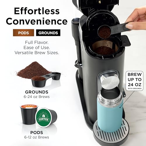 Ninja Single Serve Coffee Maker - Combo Machine, K-Cup Pods and Grounds - My Kitchen Products
