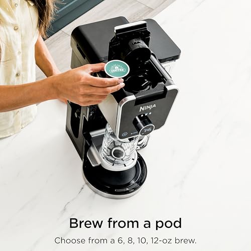 Ninja Specialty Drip Coffee Maker | DualBrew™ Pro Specialty Coffee Machine w/ Frother, Paper Filter | Brew with Pods & Grounds, K Cups Compatible | 4 Brew Styles, 13 Cup to Pot Sizes | Black, CFP301 - My Kitchen Products
