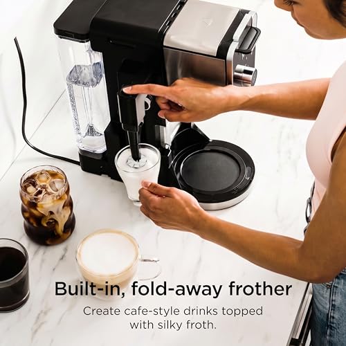 Ninja Specialty Drip Coffee Maker | DualBrew™ Pro Specialty Coffee Machine w/ Frother, Paper Filter | Brew with Pods & Grounds, K Cups Compatible | 4 Brew Styles, 13 Cup to Pot Sizes | Black, CFP301 - My Kitchen Products