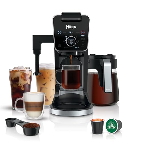 Ninja Specialty Drip Coffee Maker | DualBrew™ Pro Specialty Coffee Machine w/ Frother, Paper Filter | Brew with Pods & Grounds, K Cups Compatible | 4 Brew Styles, 13 Cup to Pot Sizes | Black, CFP301 - My Kitchen Products