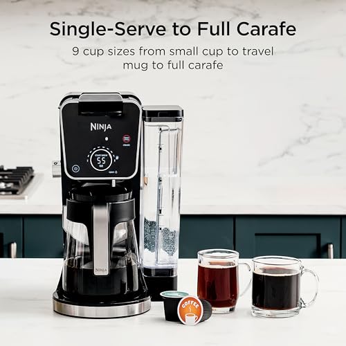 Ninja Specialty Drip Coffee Maker | DualBrew™ Pro Specialty Coffee Machine w/ Frother, Paper Filter | Brew with Pods & Grounds, K Cups Compatible | 4 Brew Styles, 13 Cup to Pot Sizes | Black, CFP301 - My Kitchen Products