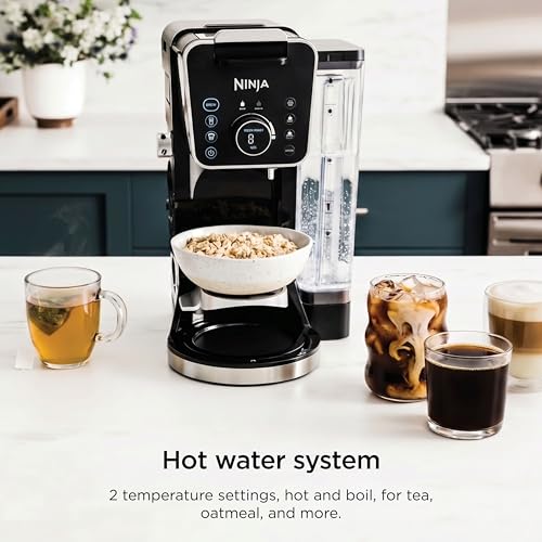 Ninja Specialty Drip Coffee Maker | DualBrew™ Pro Specialty Coffee Machine w/Frother, Permanent Filter | Brew w/Pods & Grounds, K Cups Compatible | 4 Brew Styles, 13 Cup to Pot Sizes | Black CFP307 - My Kitchen Products