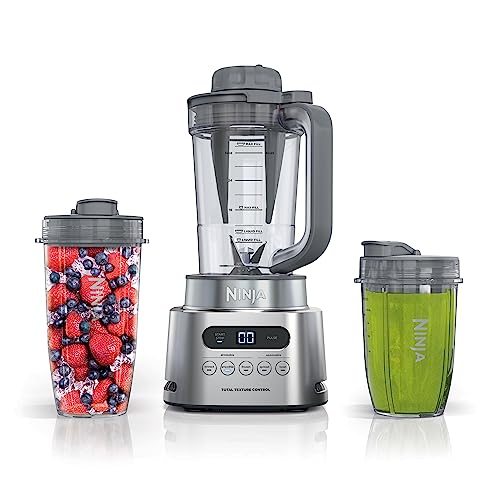 Ninja SS151 TWISTi Blender DUO, High-Speed 1600 WP Smoothie Maker & Nutrient Extractor* 5 Functions Smoothie, Spreads &