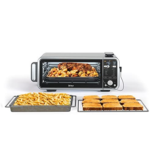 Ninja, Toaster Oven, Air Fryer, Thermometer, Toaster Oven Air Fryer Combo, Stainless Steel, Quick meals, Fries, Frozen Food, Air Fry, Dehydrate, Reheat, 13-in-1,Less Oil, Flip Away Oven, Foodi, SP351 - My Kitchen Products
