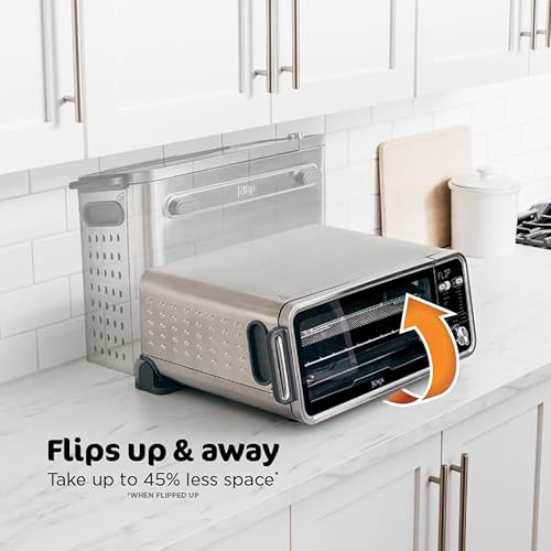 Ninja, Toaster Oven, Air Fryer, Thermometer, Toaster Oven Air Fryer Combo, Stainless Steel, Quick meals, Fries, Frozen Food, Air Fry, Dehydrate, Reheat, 13-in-1,Less Oil, Flip Away Oven, Foodi, SP351 - My Kitchen Products