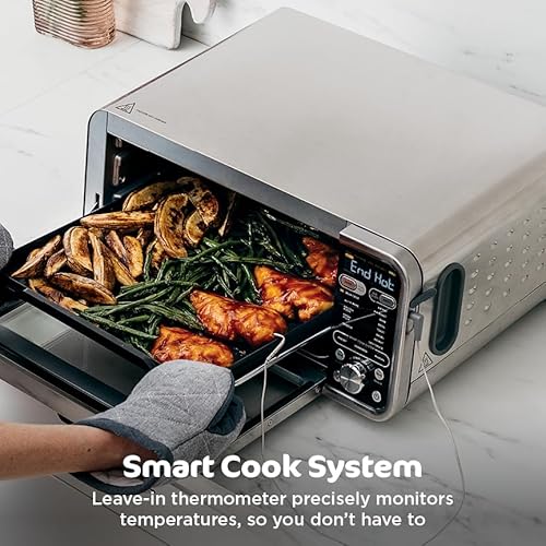 Ninja, Toaster Oven, Air Fryer, Thermometer, Toaster Oven Air Fryer Combo, Stainless Steel, Quick meals, Fries, Frozen Food, Air Fry, Dehydrate, Reheat, 13-in-1,Less Oil, Flip Away Oven, Foodi, SP351 - My Kitchen Products